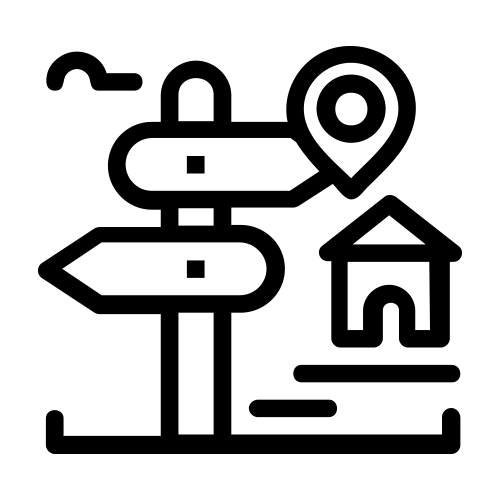 SIGNS and houses icon